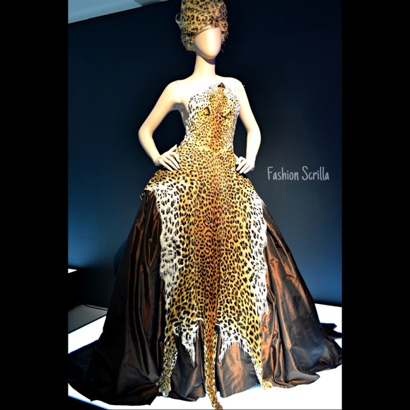 Jean Paul Gaultier Vintage Leopard Print Illusions Corset Bodycon Dress - Picture 6 of 15